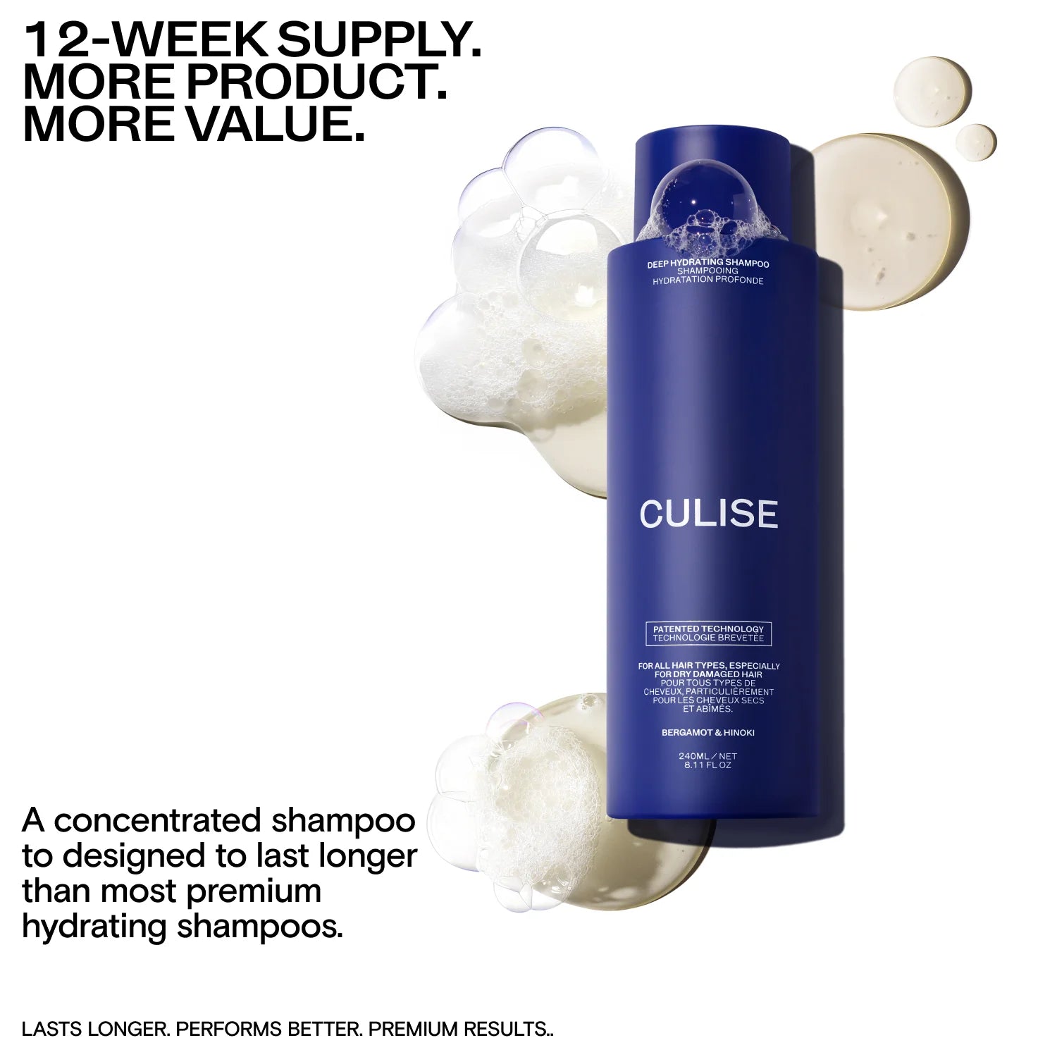 DEEP HYDRATING MOISTURIZING SHAMPOO FOR DRY HAIR / CULISE KOREAN HAIR