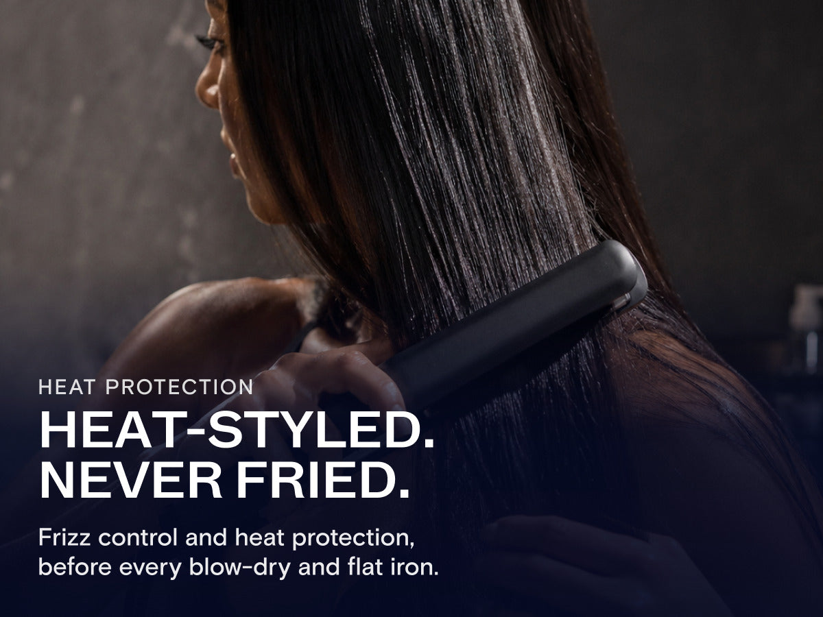 CULISE Hair Oil before heat styling: heat-styled, never fried