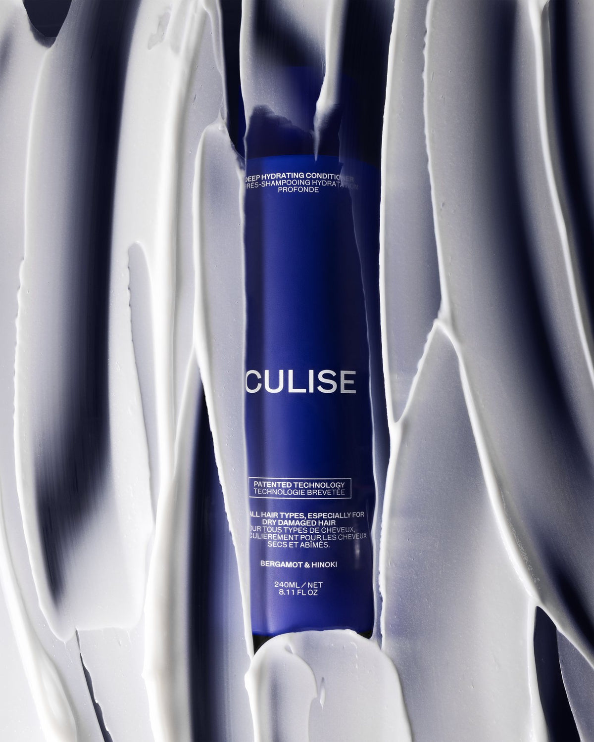 CULISE Deep Hydrating Conditioner wrapped in swirls of conditioner cream