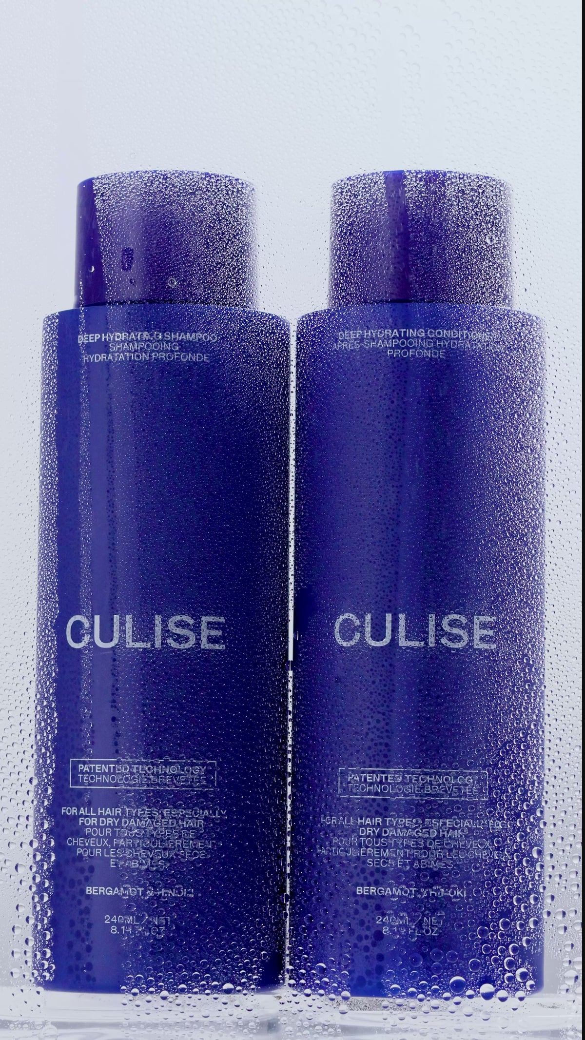 CULISE shampoo in bubbles and foam