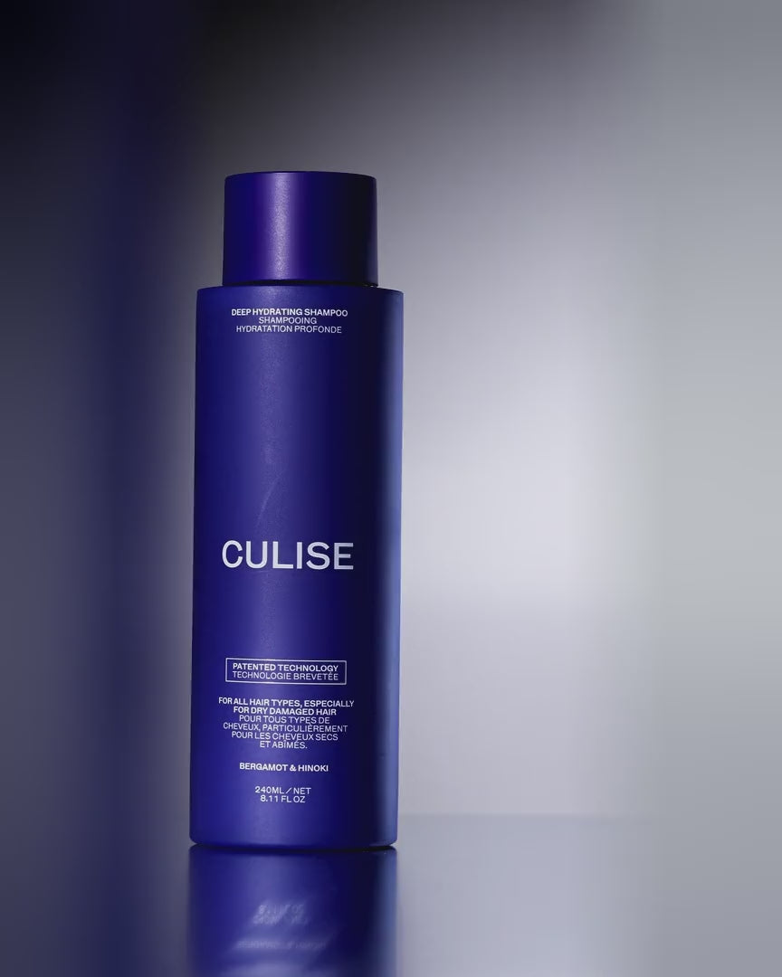 CULISE shampoo and conditioner set down in the light